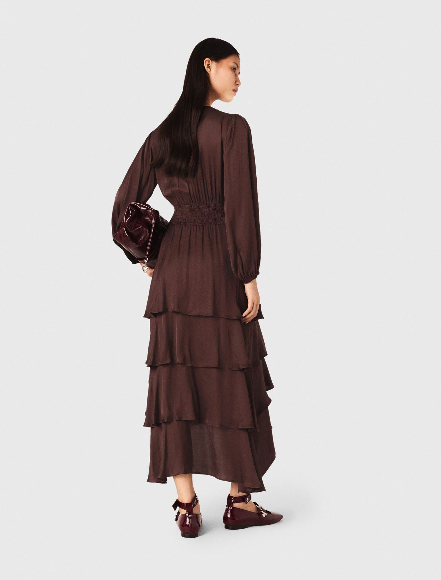 Flowy ruffled maxi dress