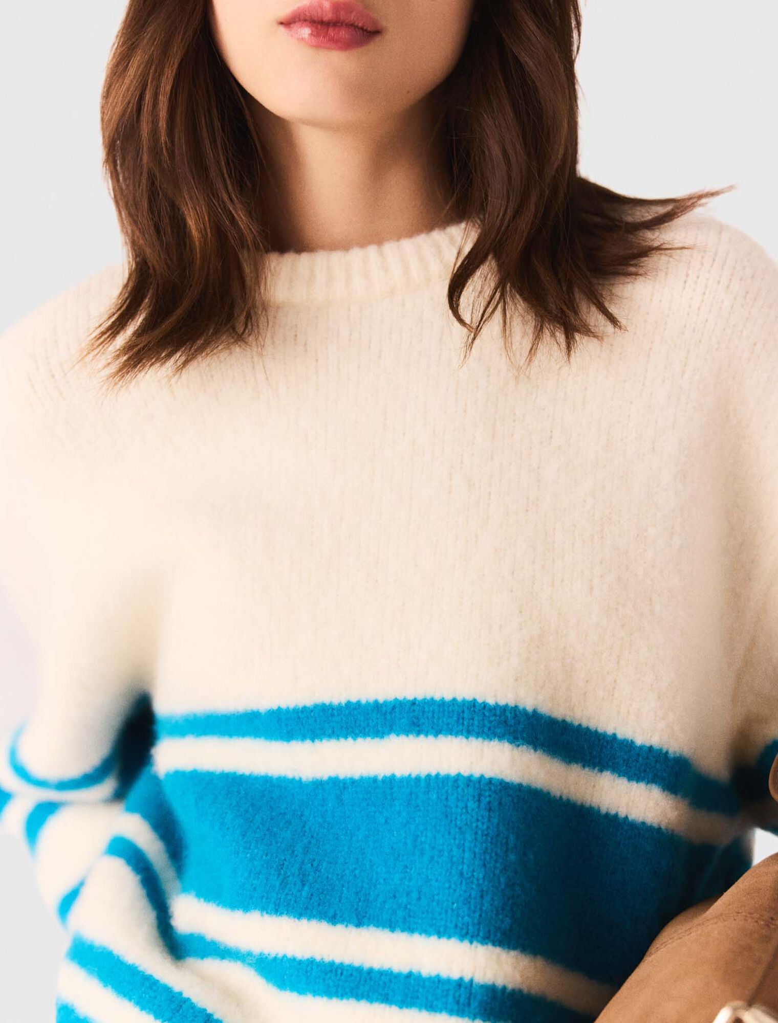 Oversized wool-blend jumper