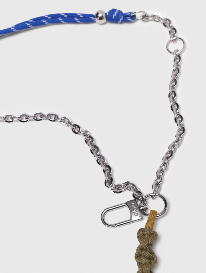 Chain & cord mix bag charms