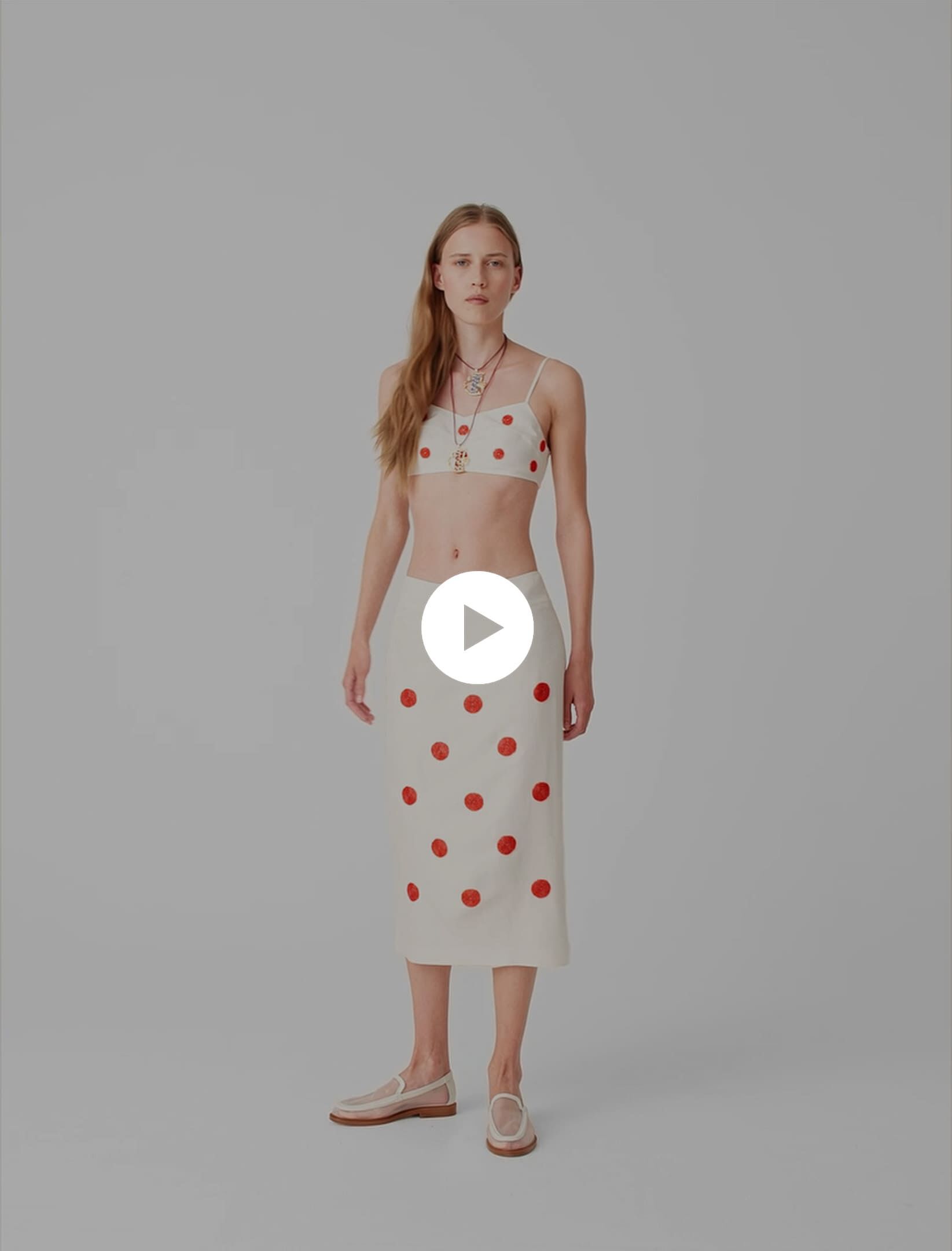 【タグ付】エムミーエメ　Candy sleeve boutique tops Embroidered linen and silk crop top White for Women | Maje