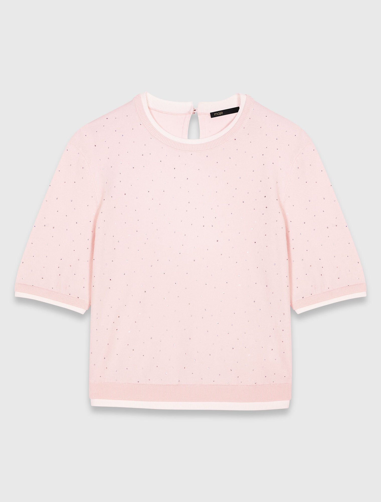 Jumper with rhinestones