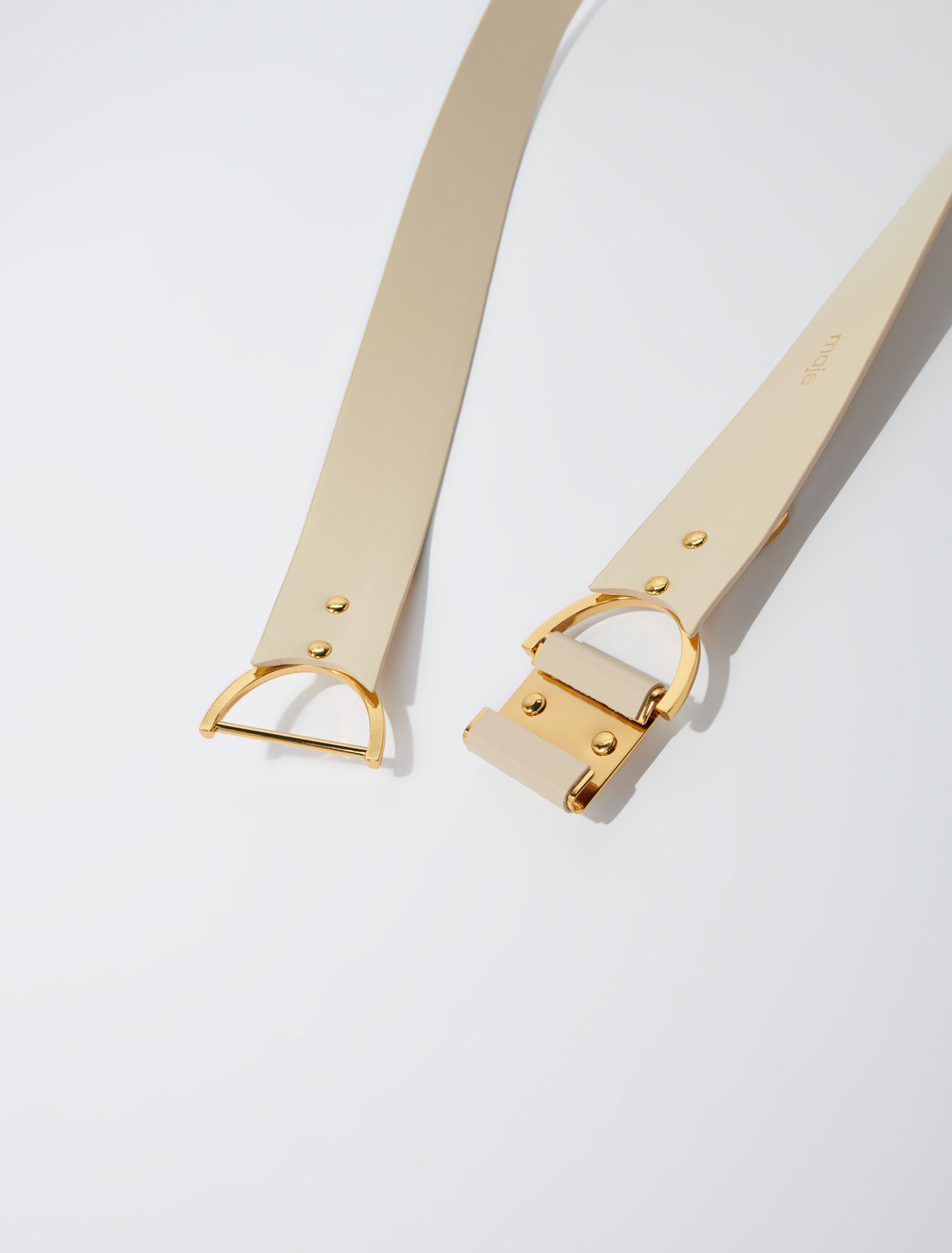 Smooth leather Clover belt