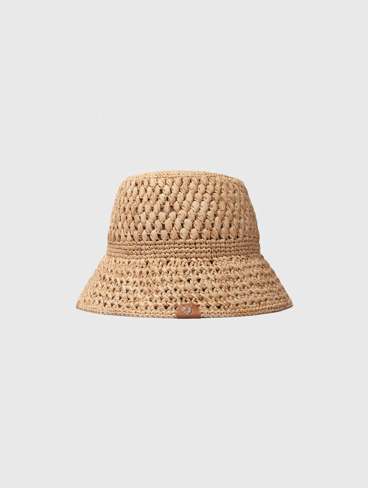 Crochet raffia bucket hat Crochet raffia bucket hat