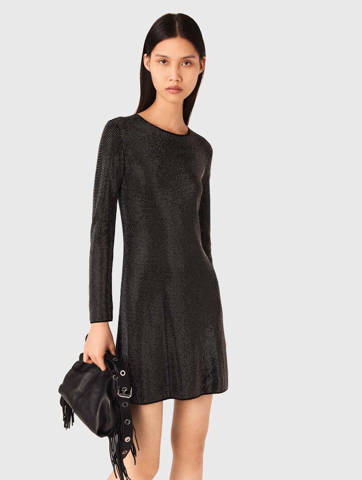Short rhinestone knit dress Short rhinestone knit dress