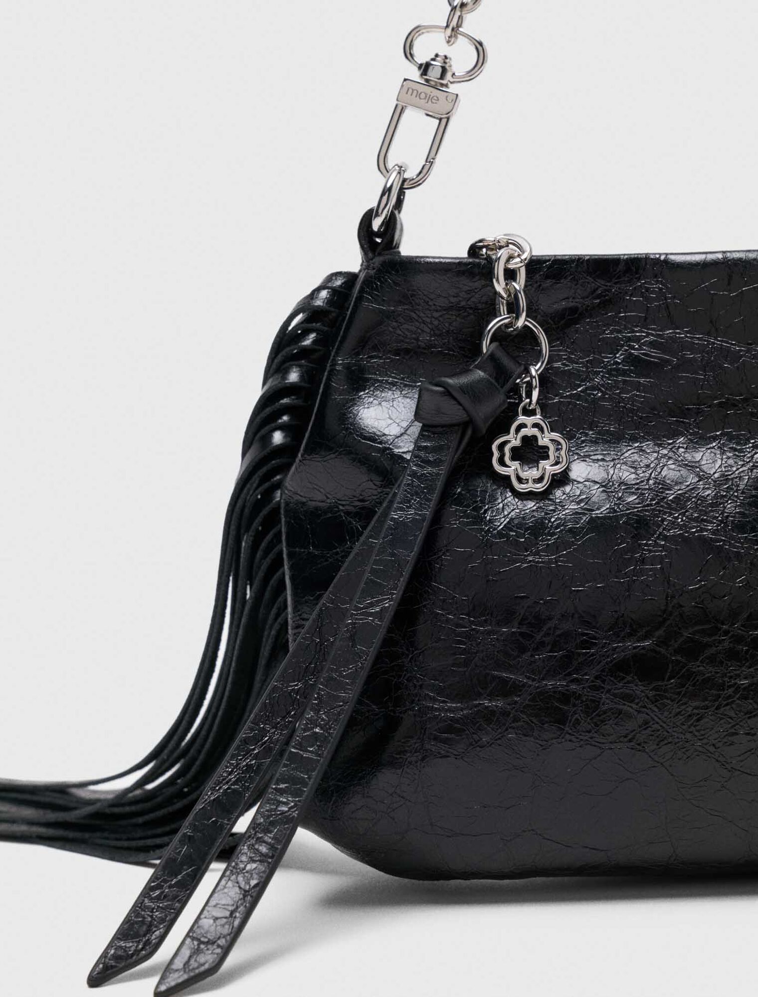 Patent leather Miss M clutch bag