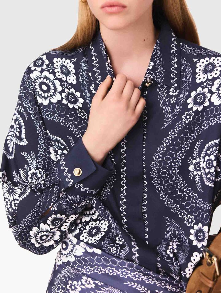 Flowing printed shirt