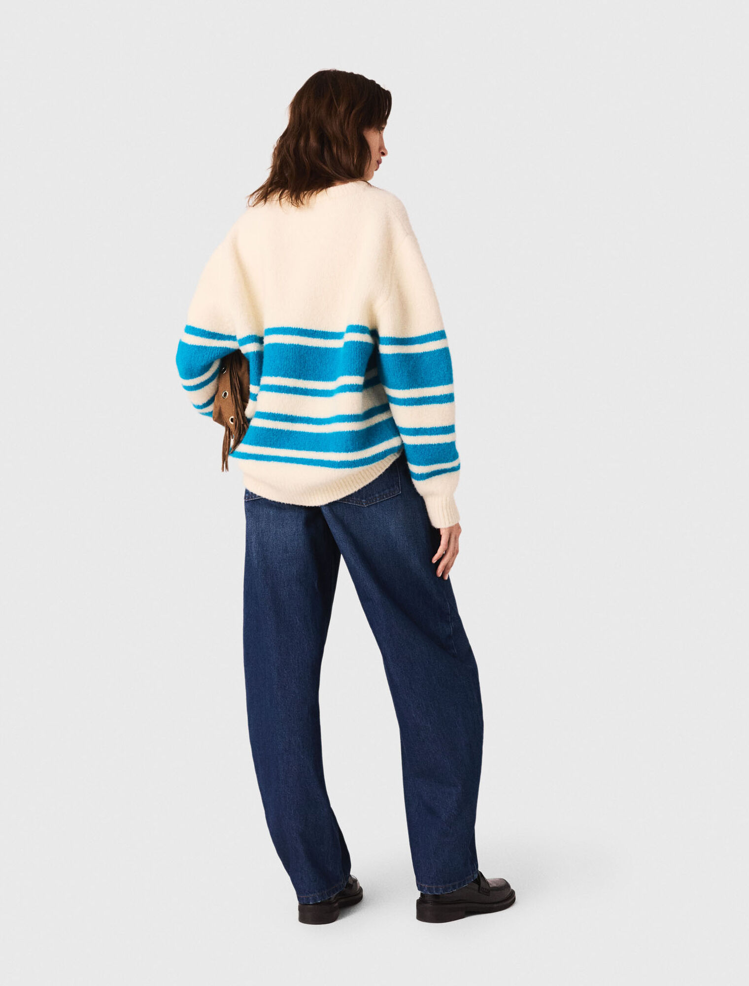 Oversized wool-blend jumper