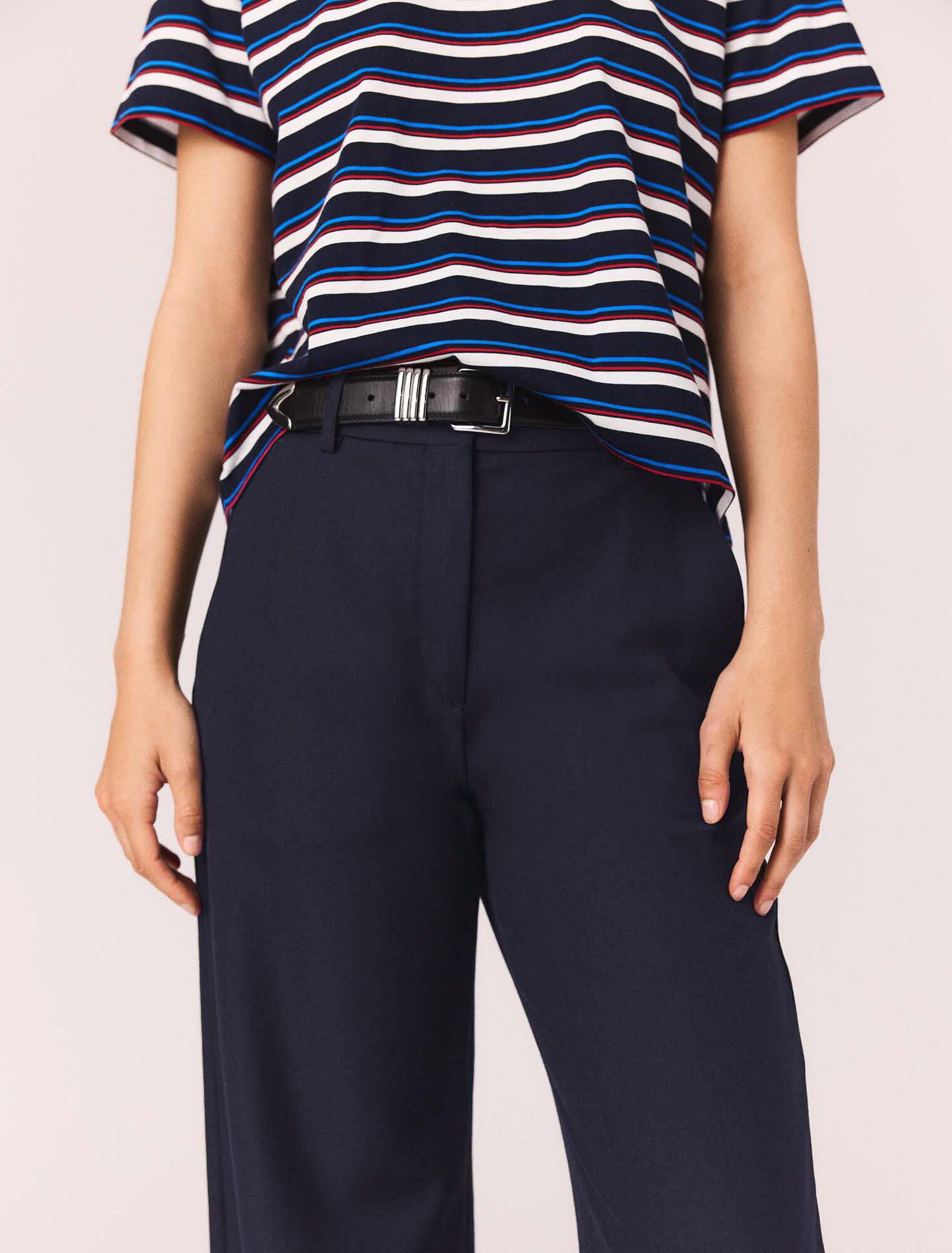 Suit trousers with pintucks