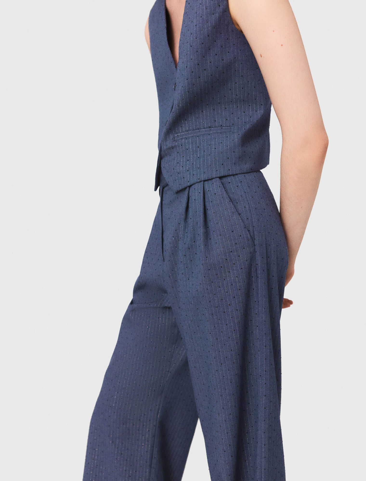 Rhinestone suit trousers