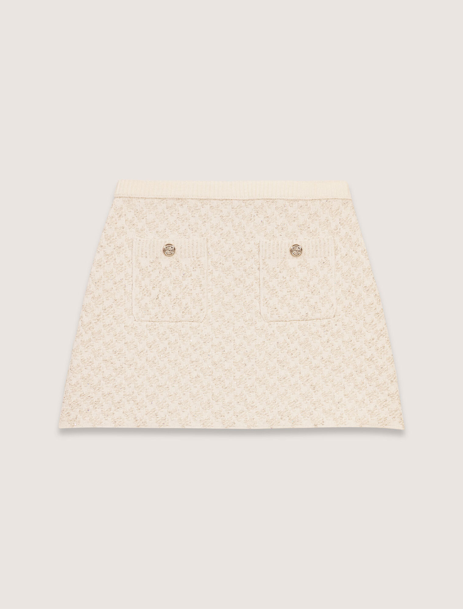 Tweed-effect knitted skirt Tweed-effect knitted skirt