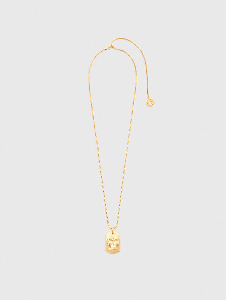 Zodiac sign plaque necklace Zodiac sign plaque necklace