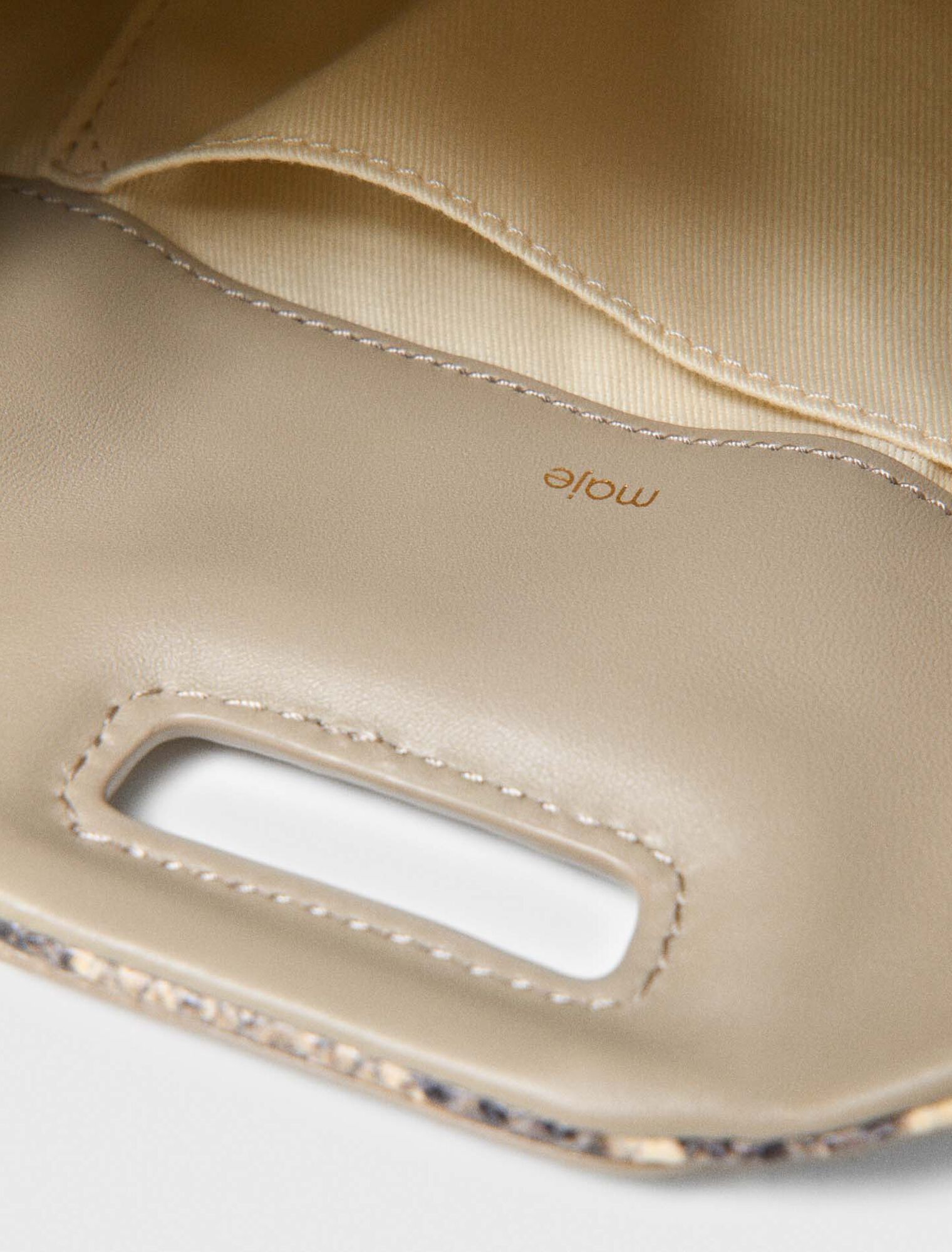 Python-embossed Miss M mini bag