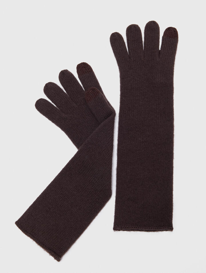 Long wool and cashmere gloves Long wool and cashmere gloves