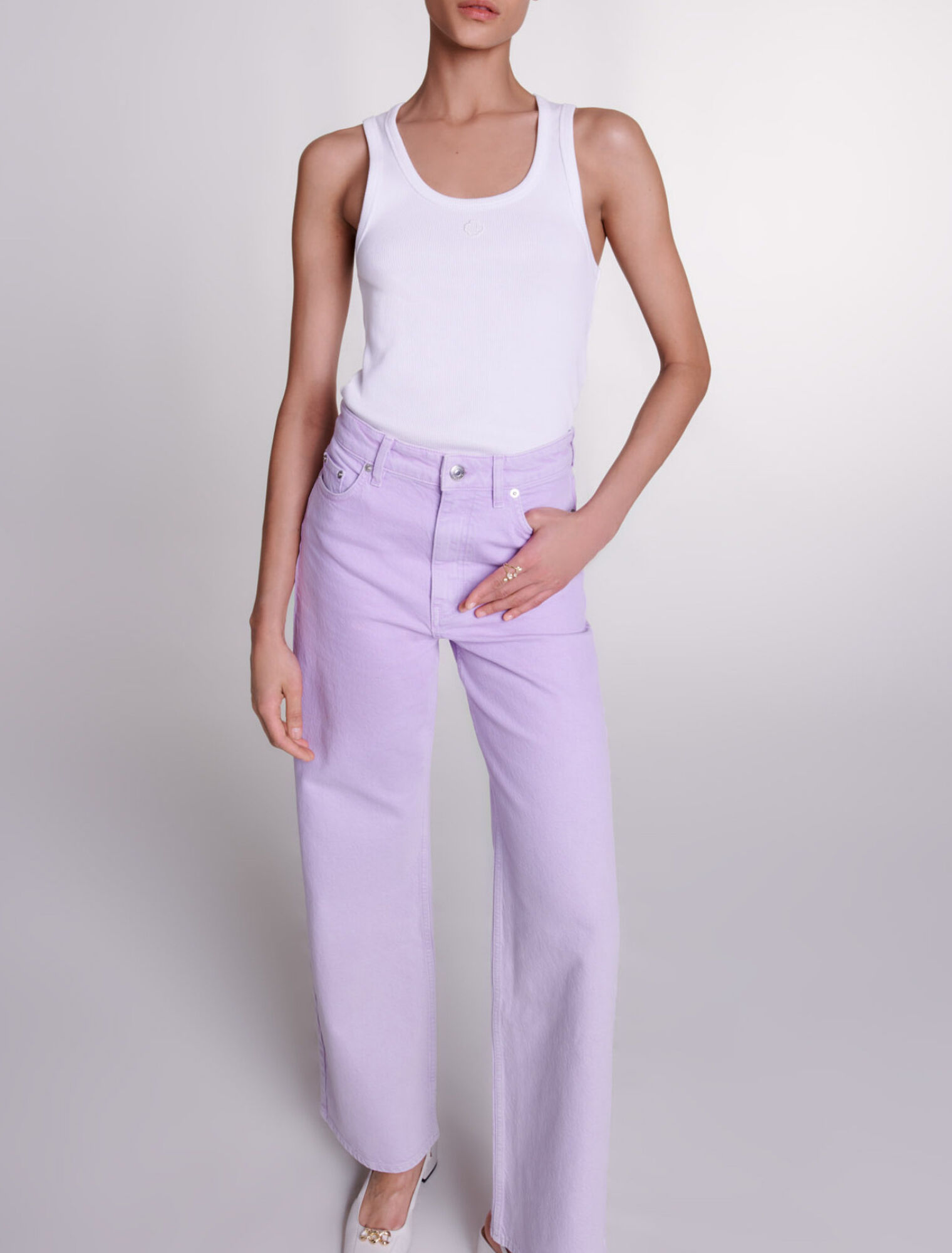 Faded wide-leg jeans Faded wide-leg jeans