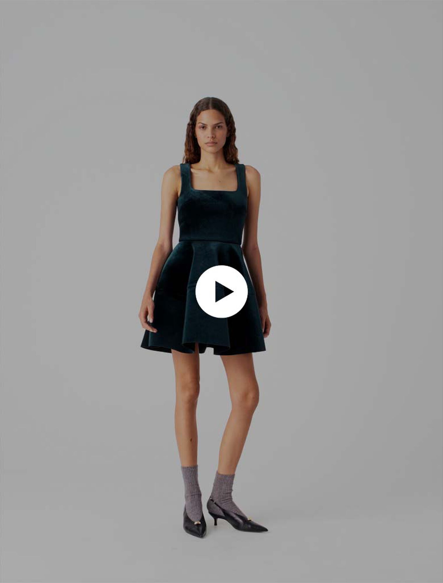 Velvet skater dress