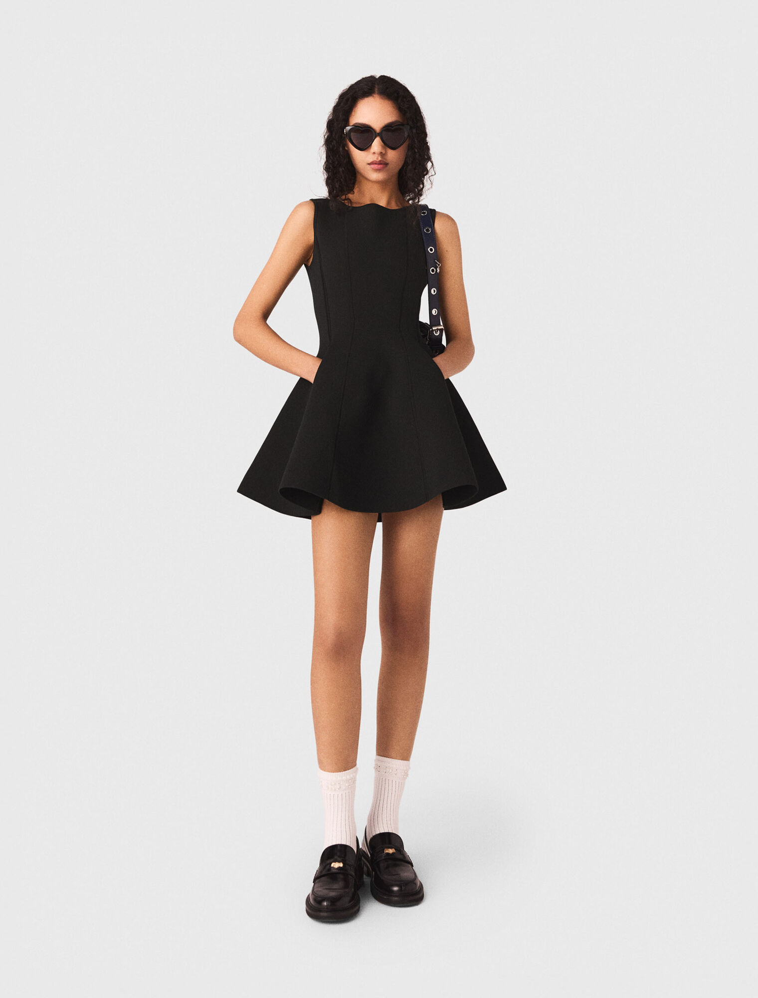 Skater dress with jewelled bows