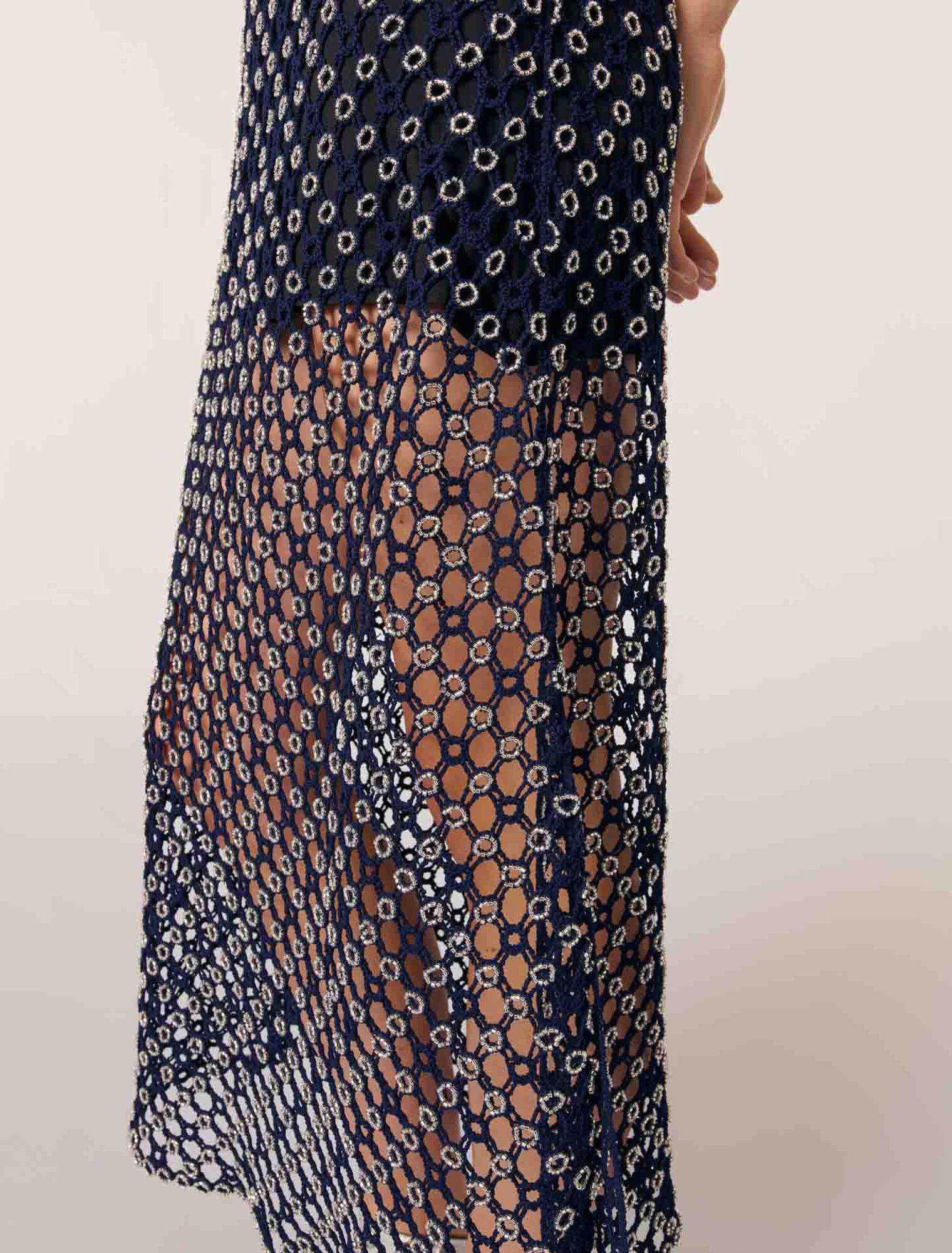 Beaded crochet maxi dress Beaded crochet maxi dress
