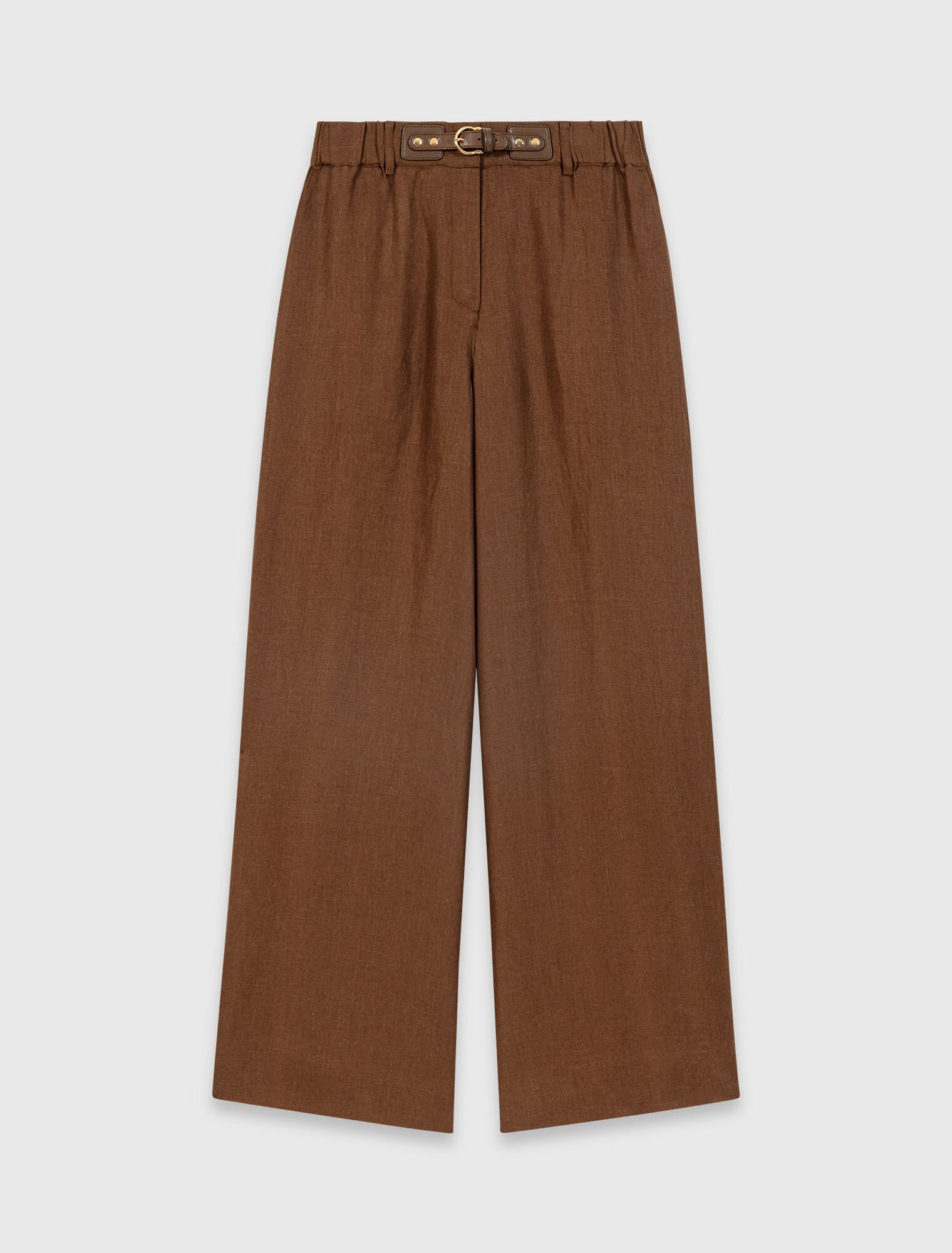 Linen-blend trousers