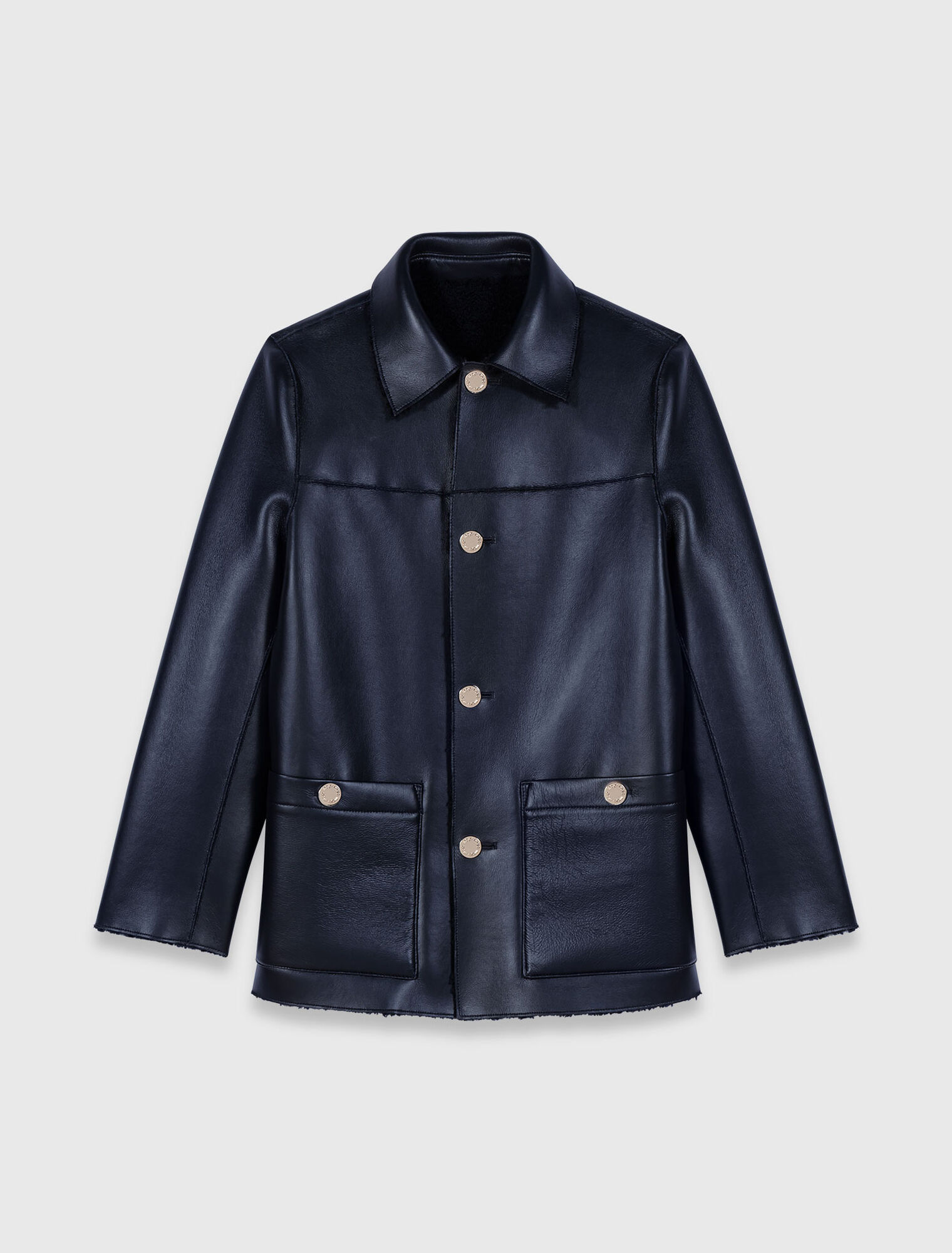 Reversible faux shearling