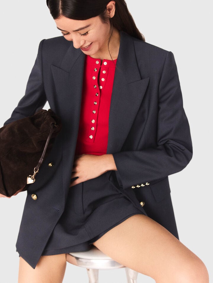 Suit jacket with gold buttons Suit jacket with gold buttons