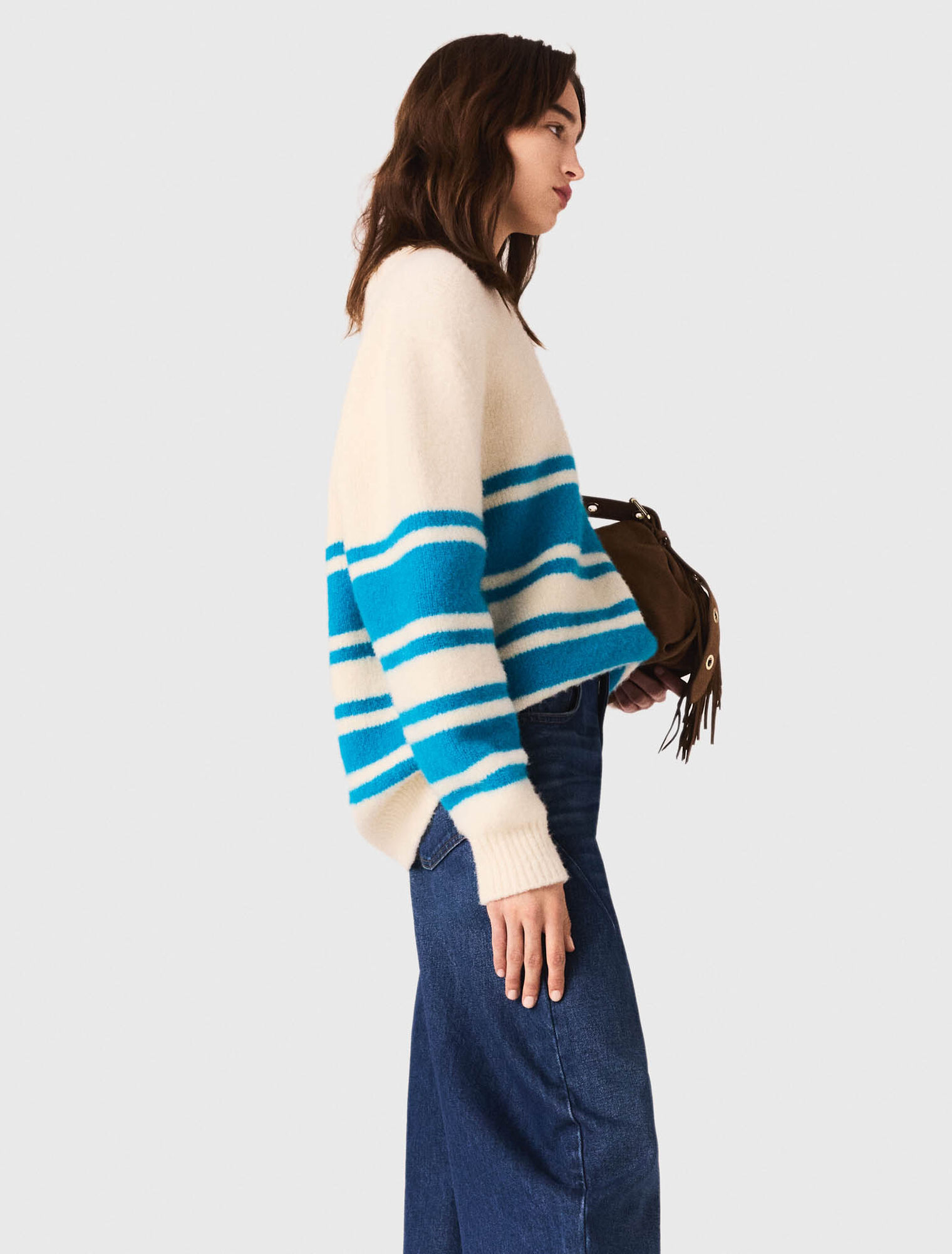 Oversized wool-blend jumper