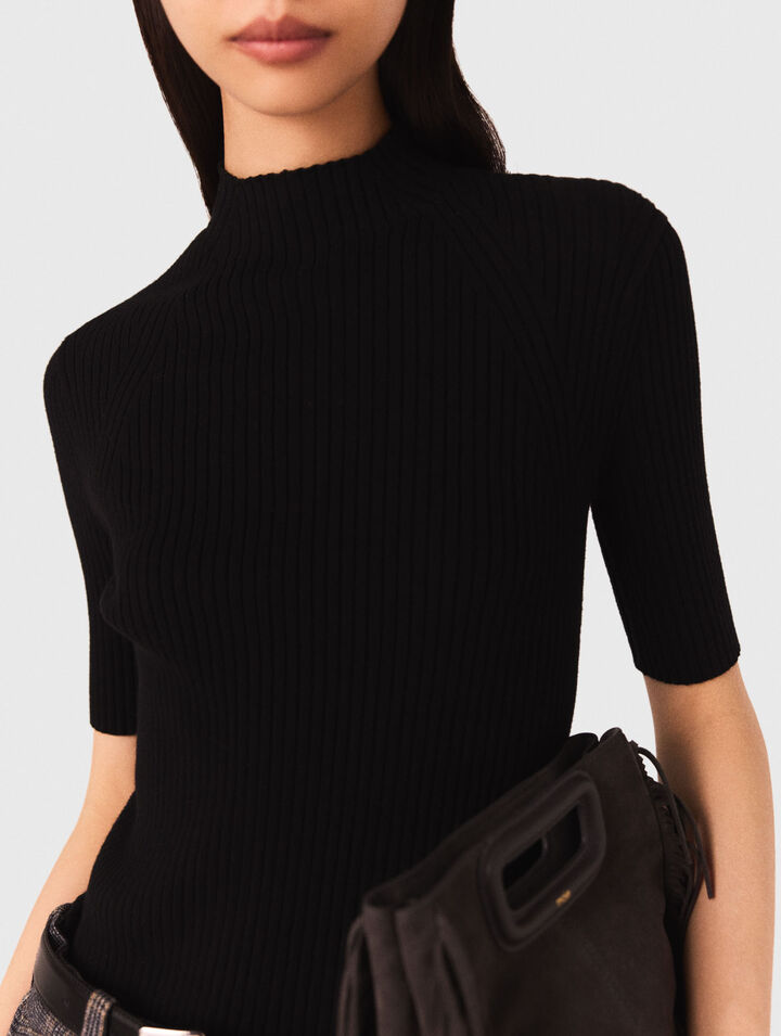 Rib knit top
