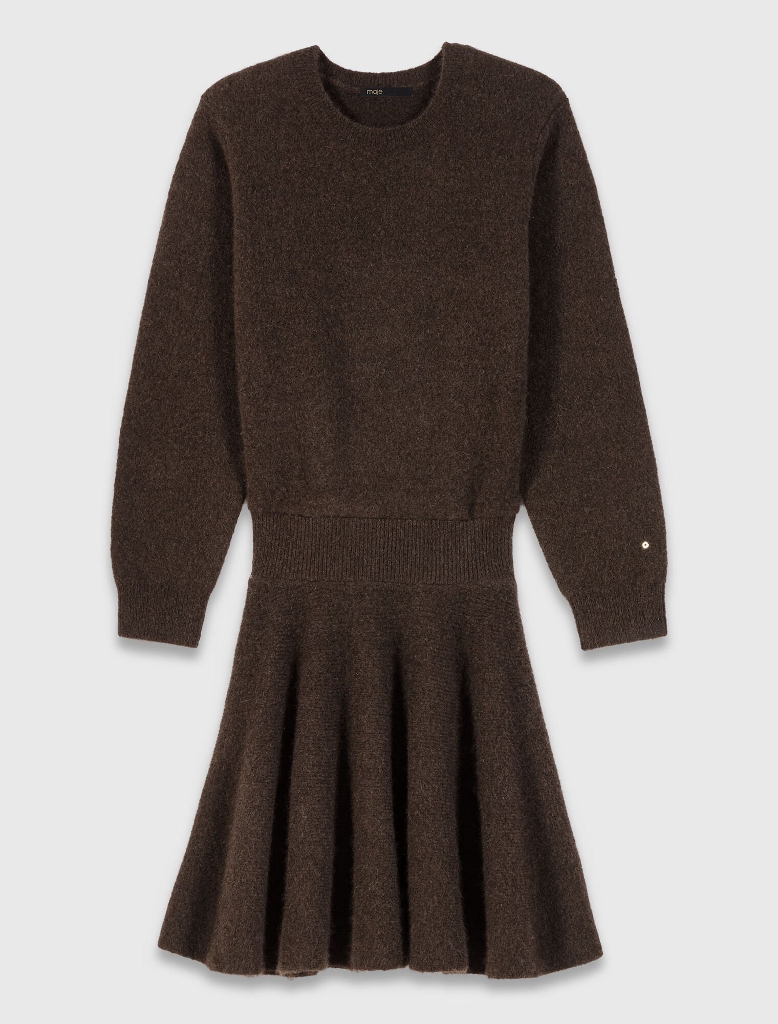 Short yak blend dress