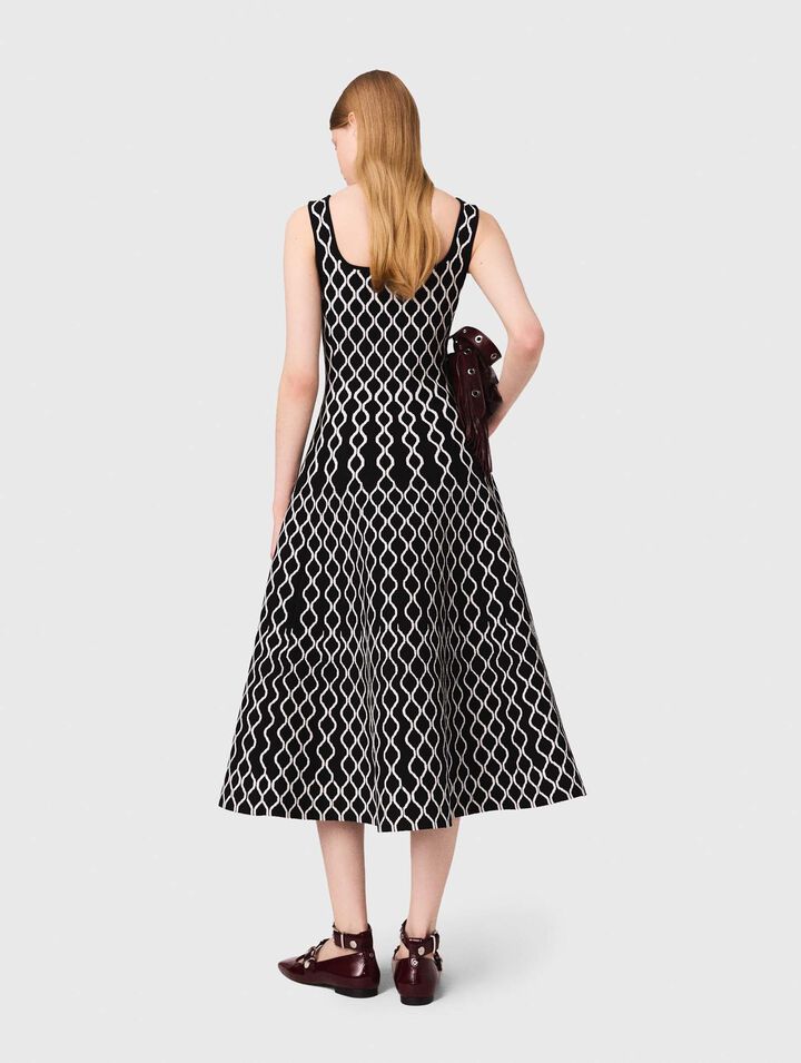 Jacquard knit midi dress Jacquard knit midi dress