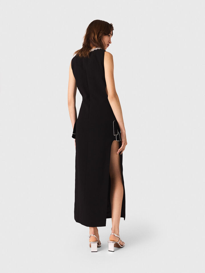 Jewel-collar maxi dress Jewel-collar maxi dress