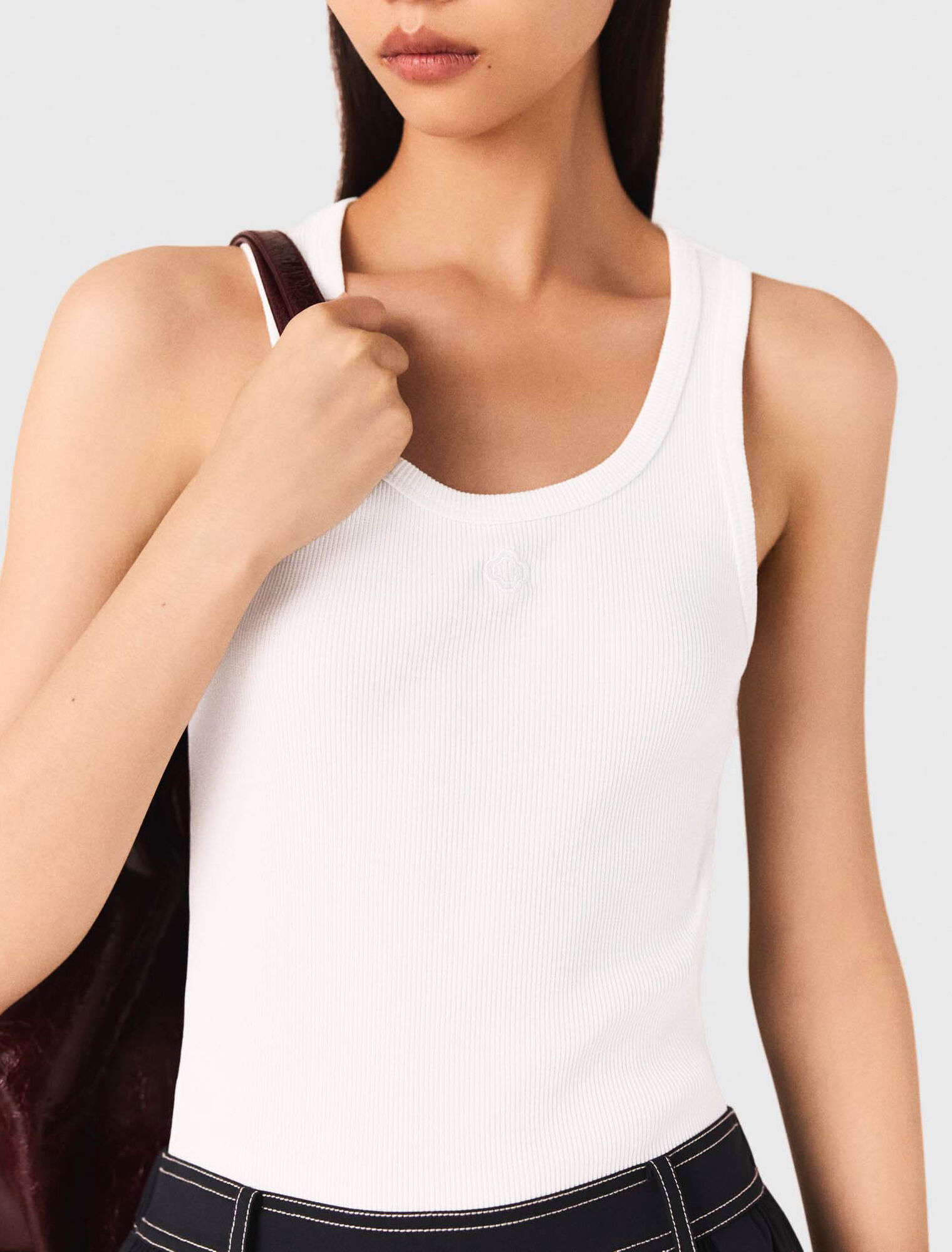 Ribbed vest top