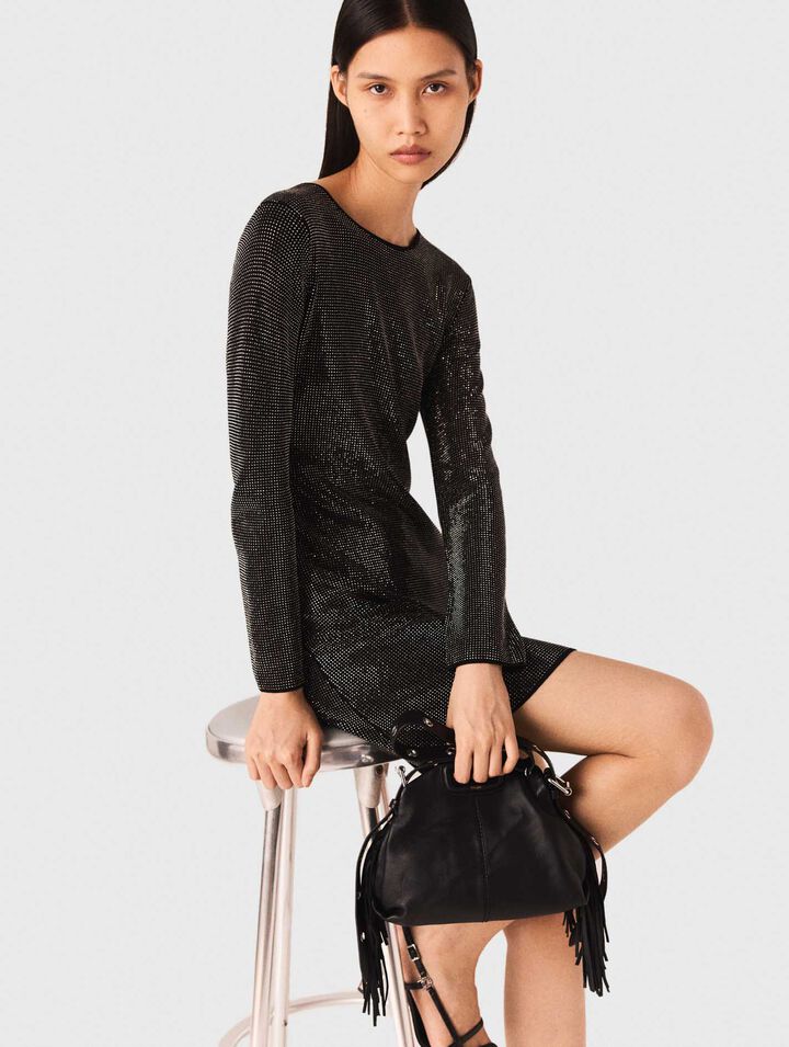 Short rhinestone knit dress Short rhinestone knit dress