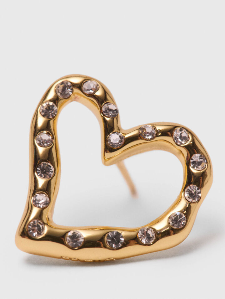 Heart rhinestone stud earrings Heart rhinestone stud earrings