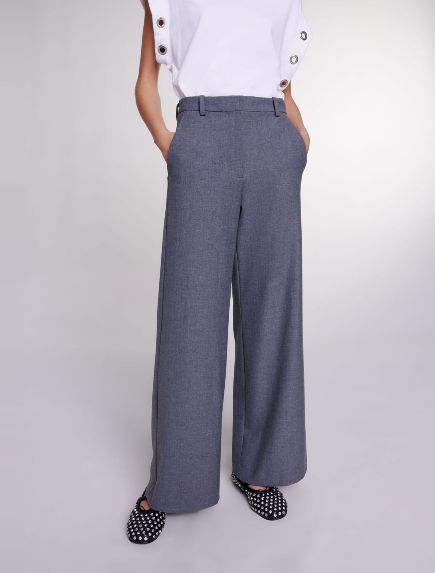 Wide-leg trousers