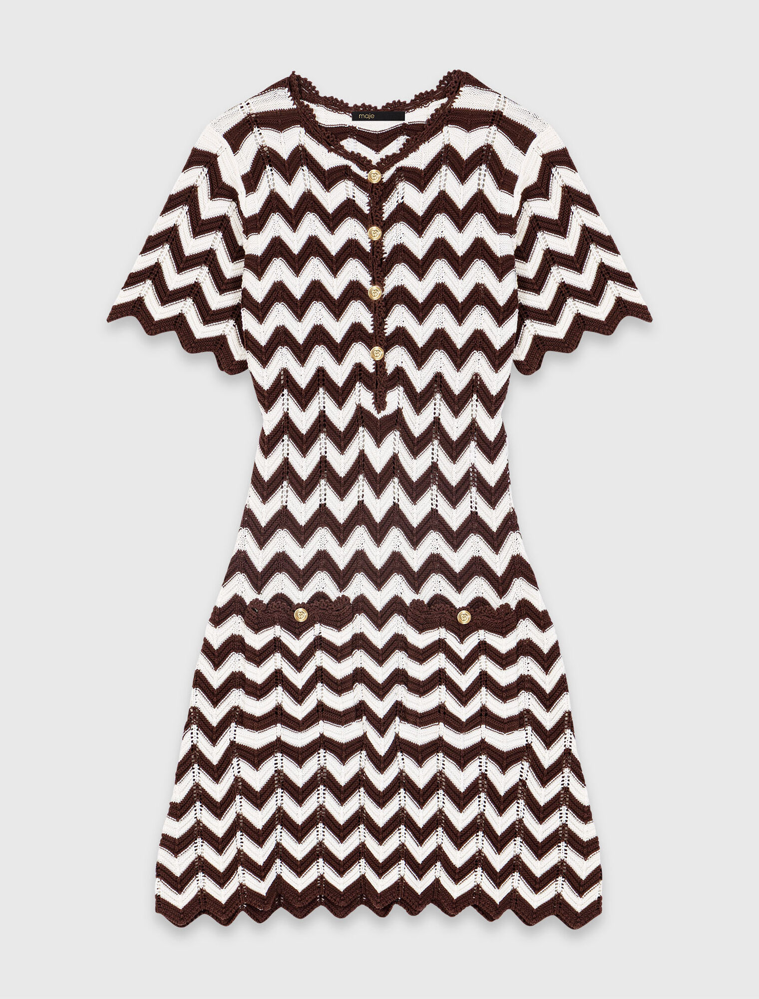 Zigzag crochet dress