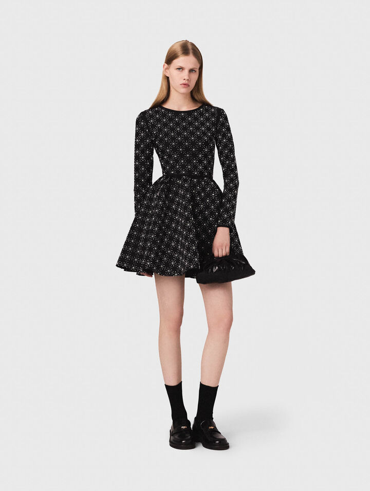 Pearl and rhinestone skater dress Pearl and rhinestone skater dress