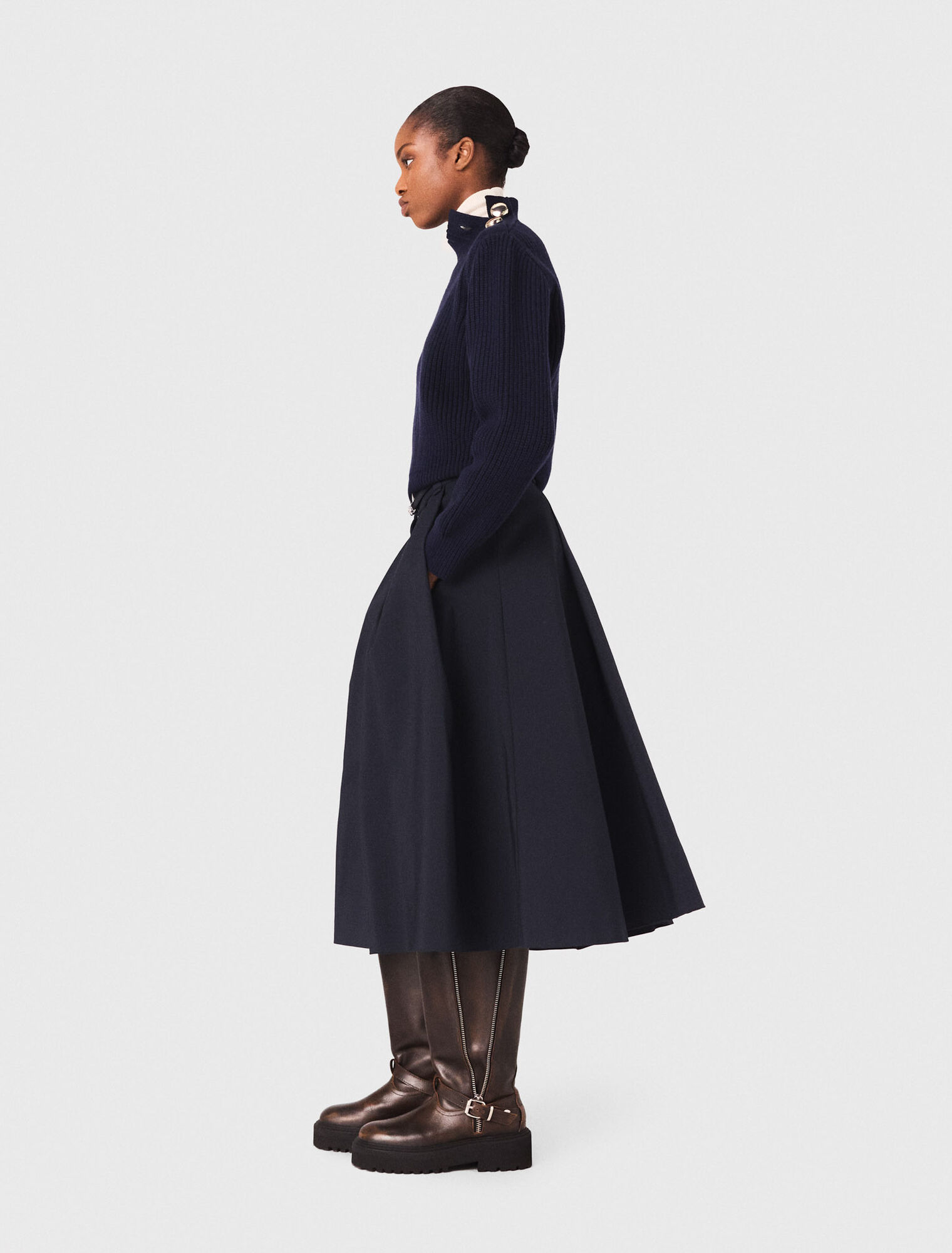 Wool roll-neck jumper