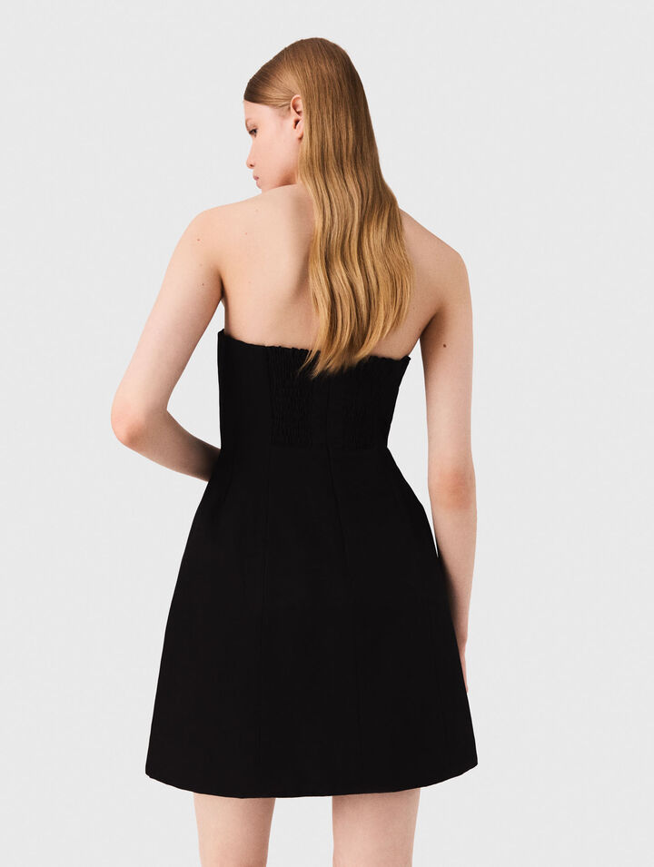 Short strapless linen dress Short strapless linen dress