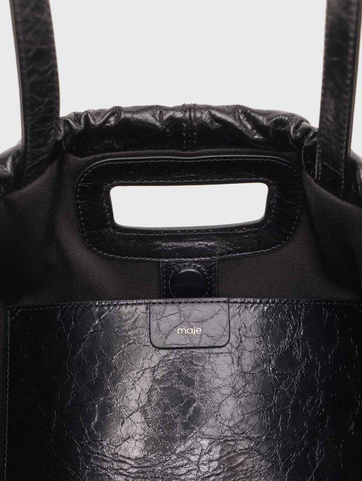 Crackled leather M Tote bag Crackled leather M Tote bag