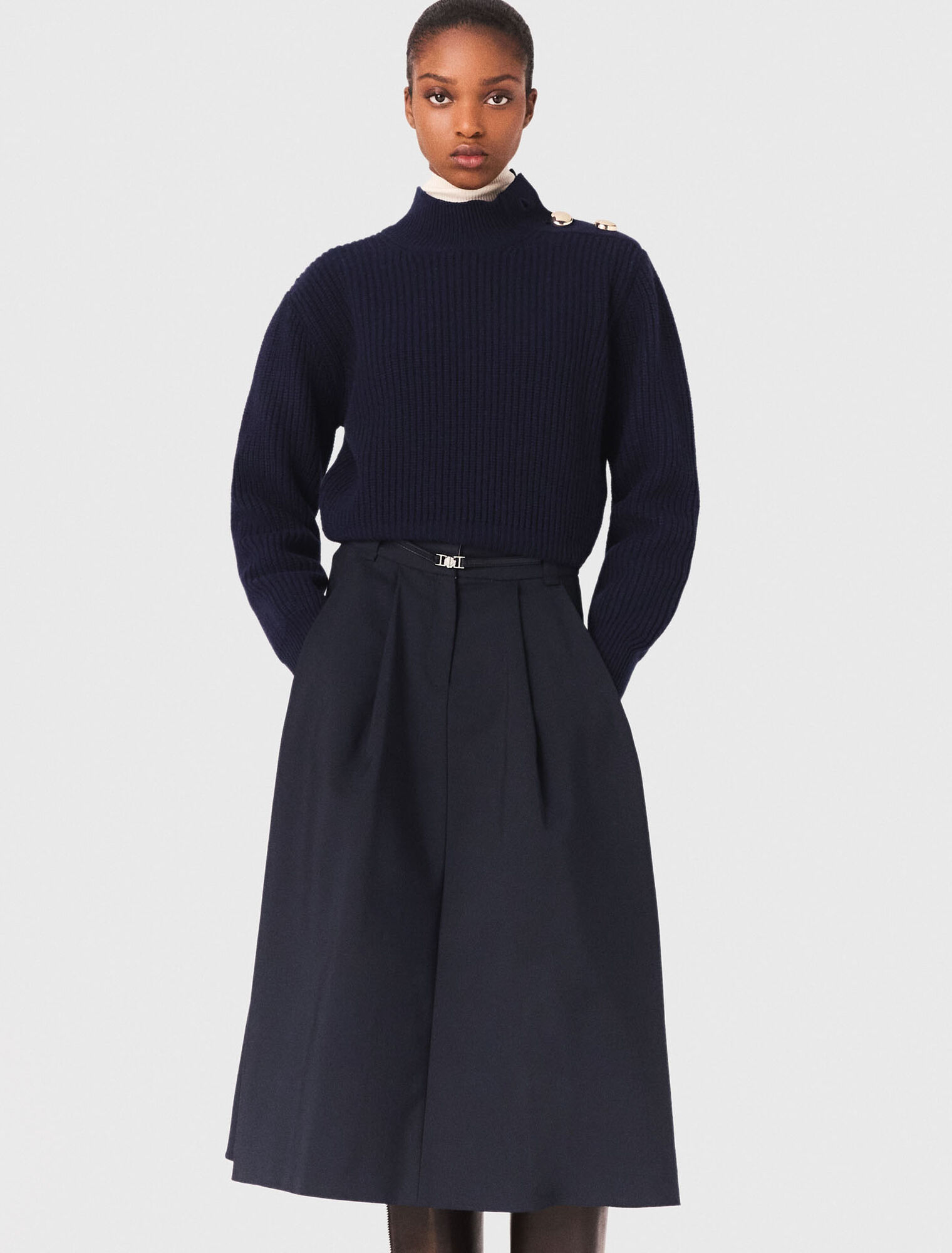 Wool roll-neck jumper