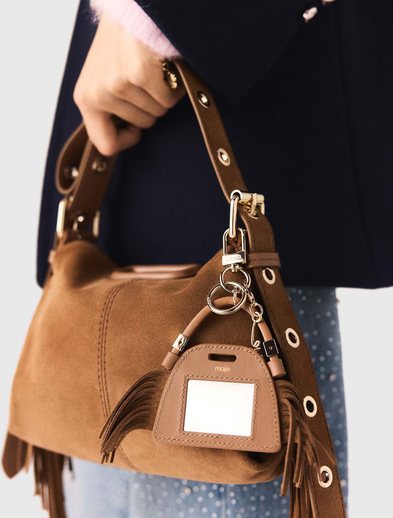 Miss M mini mirror bag charm