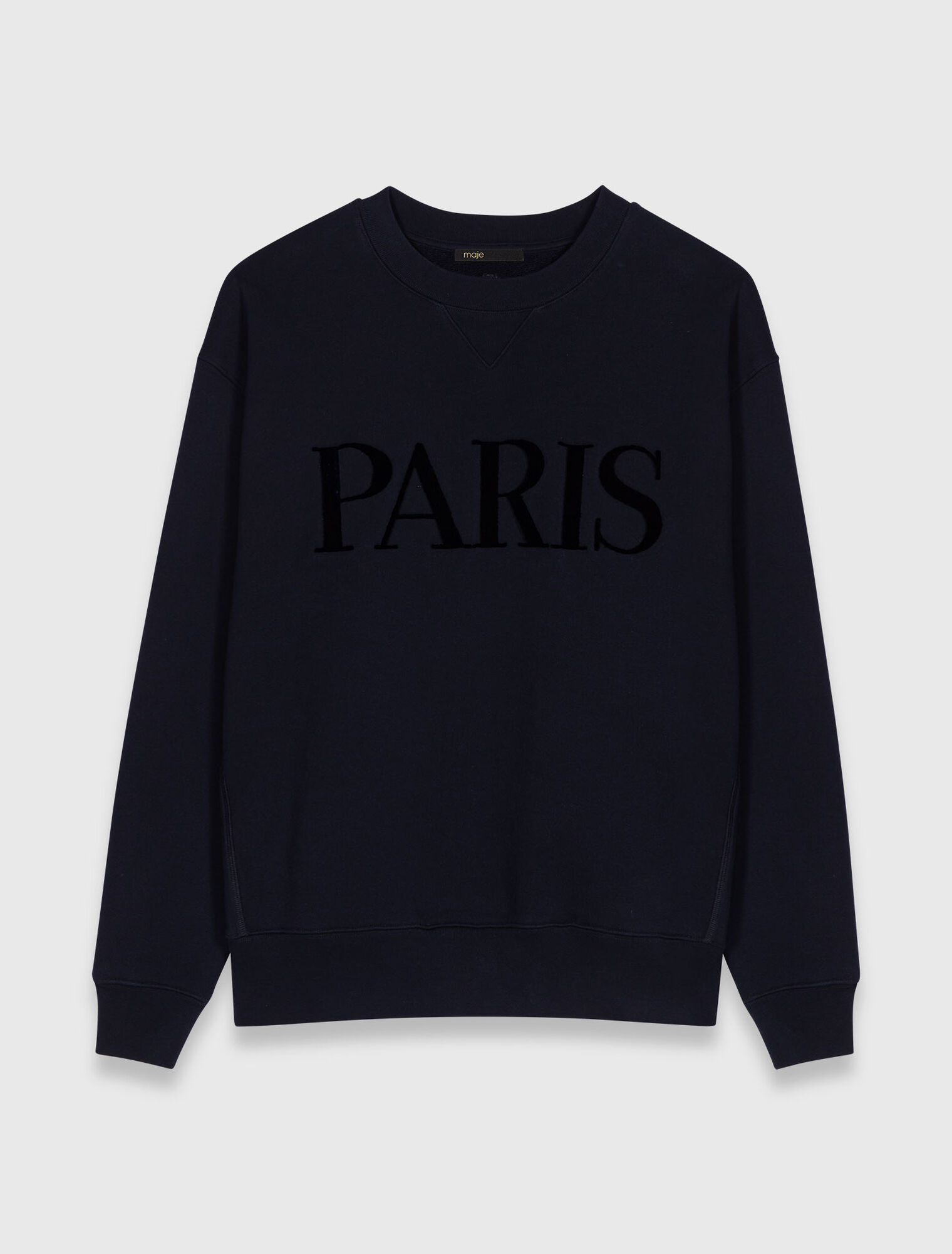 Paris embossed logo sweatshirt
