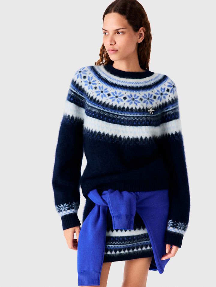 Jacquard knit jumper