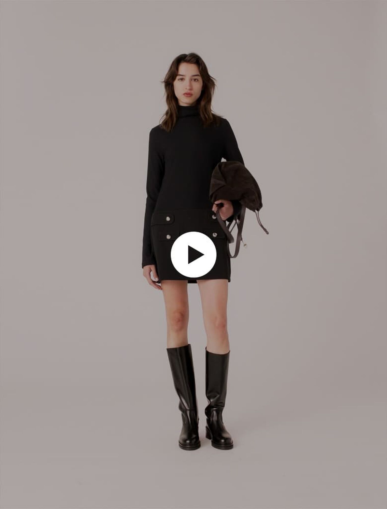 Short high-neck dress