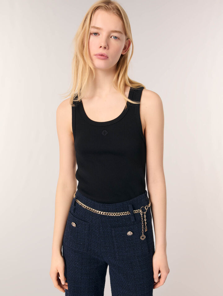 Rib knit tank top Rib knit tank top