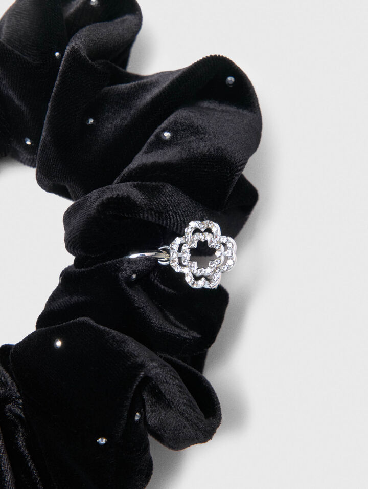 Rhinestone scrunchie