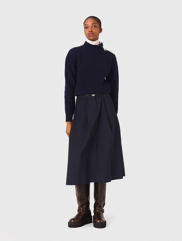 Wool roll-neck jumper