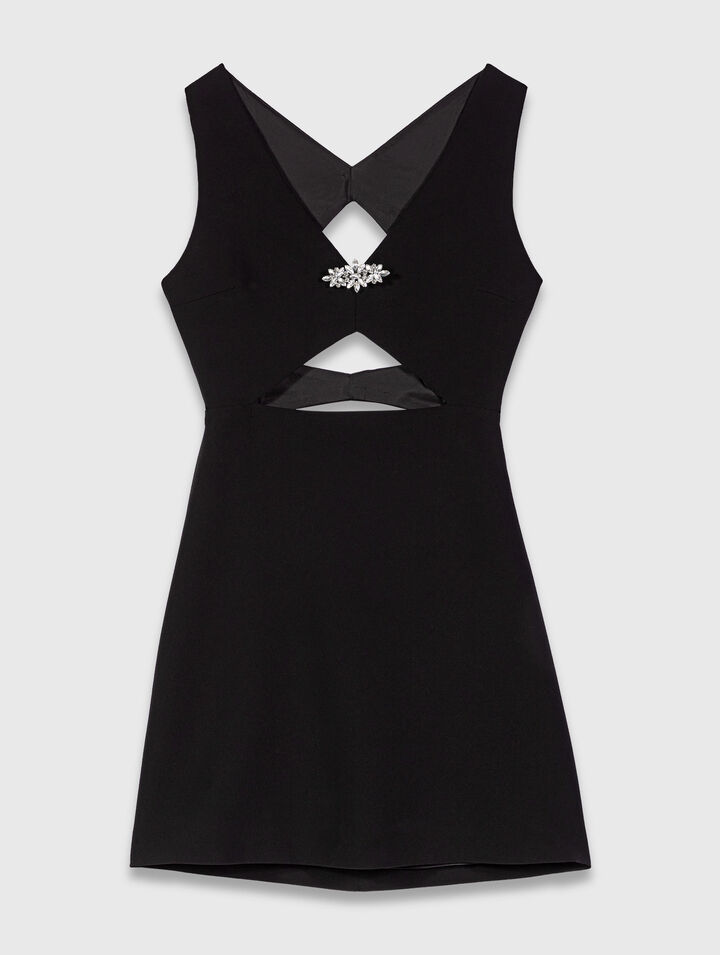 Jewel-embroidered short dress Jewel-embroidered short dress