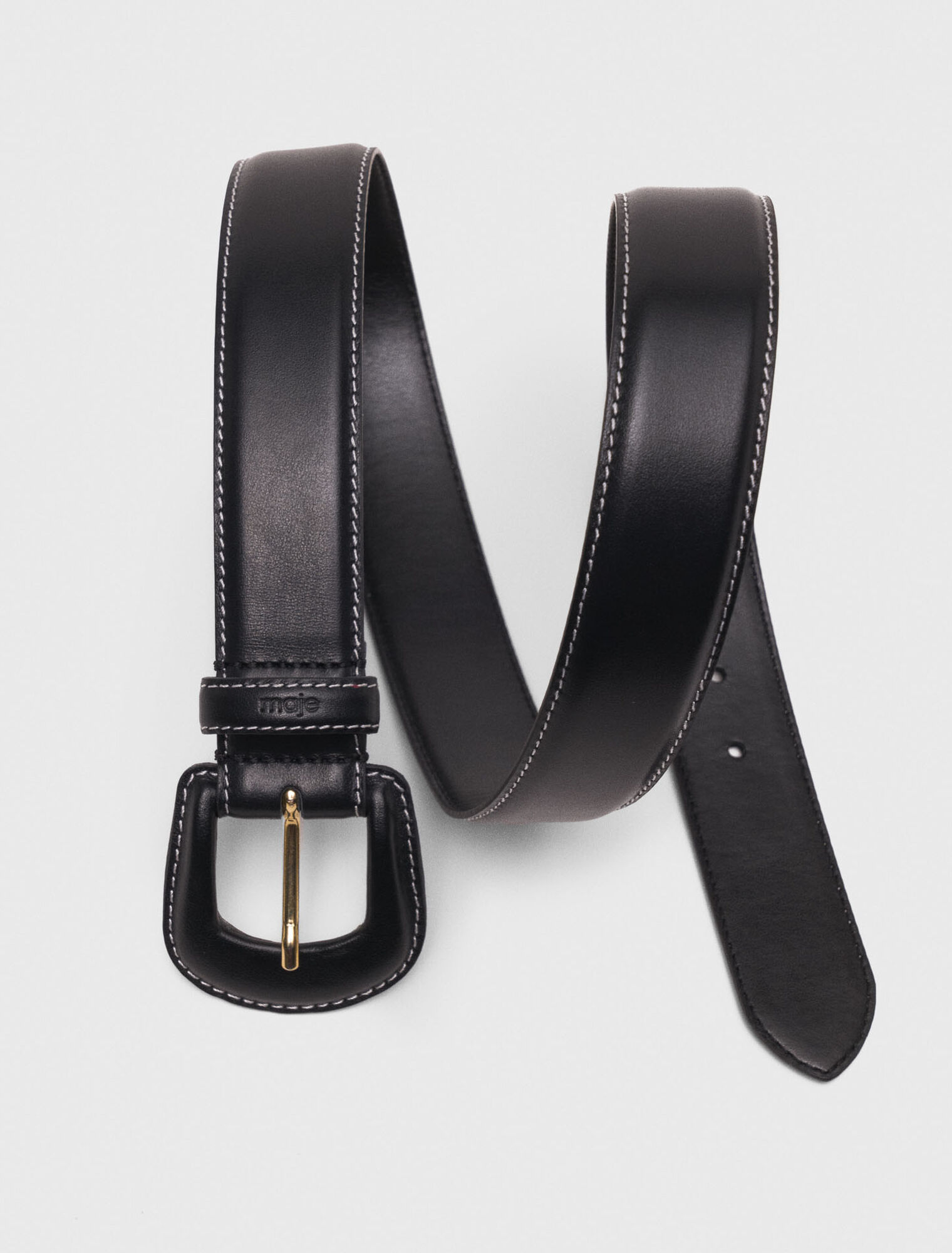 Leather belt