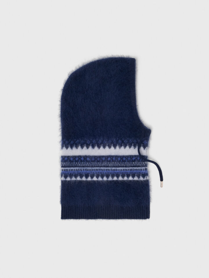 Fair Isle wool balaclava