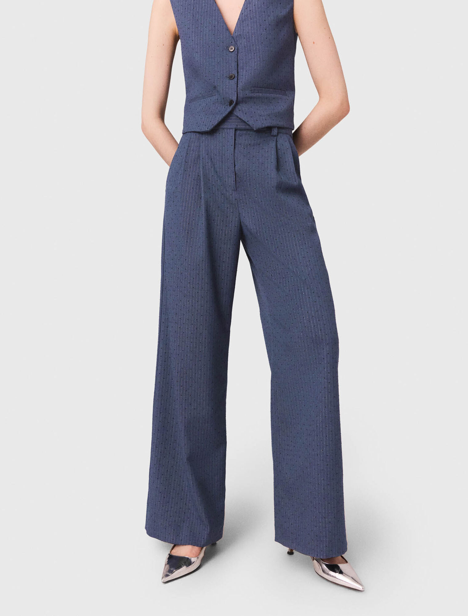 Rhinestone suit trousers